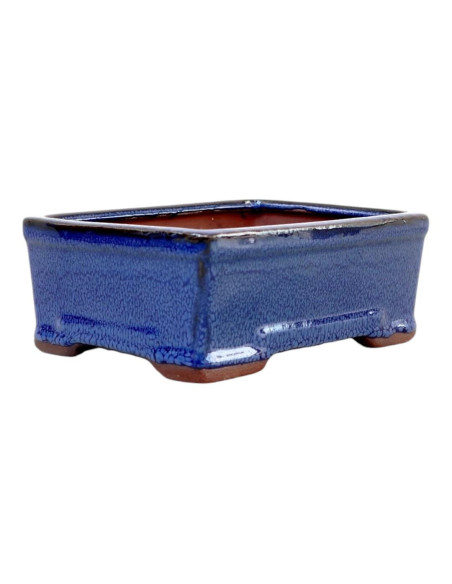 Vaso de Bonsai Rectangular 17,5*13,5*7 cm Azul - Yixing