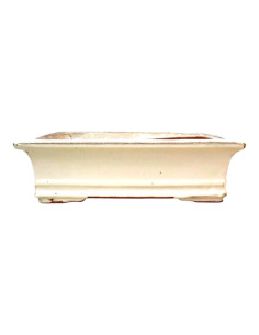 Vaso de Bonsai Rechteckig 20*16*6,5 cm Creme - Yixing