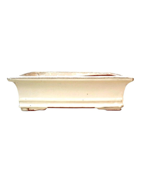 Vaso de Bonsai Rectangular 20*16*6,5 cm Creme - Yixing