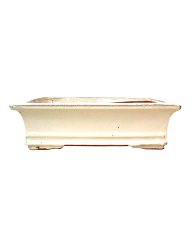 Rechteckiger Bonsai-Topf 29*22,5*11,5 cm Creme - Yixing