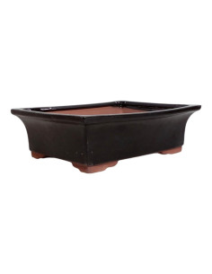 Pot of Bonsai Rectangular 30.5*24*9 cm Black - Yixing 2