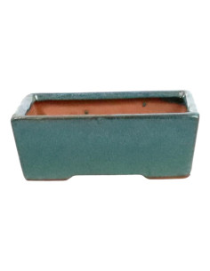 Pot de Bonsai Rectangulaire 29,5*22*9,5 cm Vert - Yixing