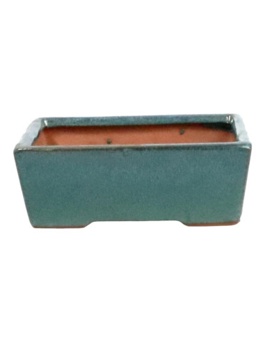 Rectangular Bonsai Pot 29.5*22*9.5 cm Green - Yixing