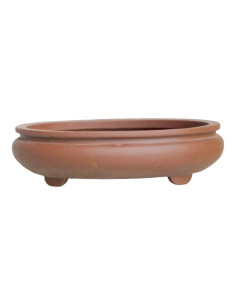 Ovaler Bonsai-Topf 43*35*11 cm ohne Glasur - Yixing