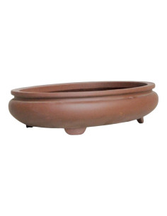 Ovaler Bonsai-Topf 38*31*9 cm ohne Glasur - Yixing 2