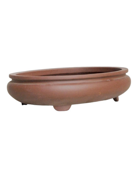 Ovaler Bonsai-Topf 38*31*9 cm Ohne Glasur - Yixing