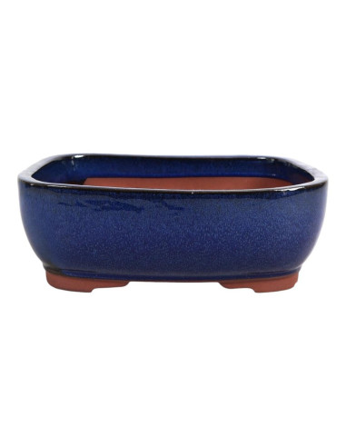 Vaso di Bonsai Rettangolare 15,5*11,5*5 cm Blu - Yixing