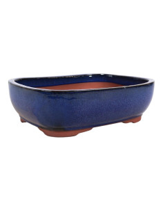 Rechteckiger Bonsai-Topf 18*13,5*6,5 cm Blau - Yixing 2