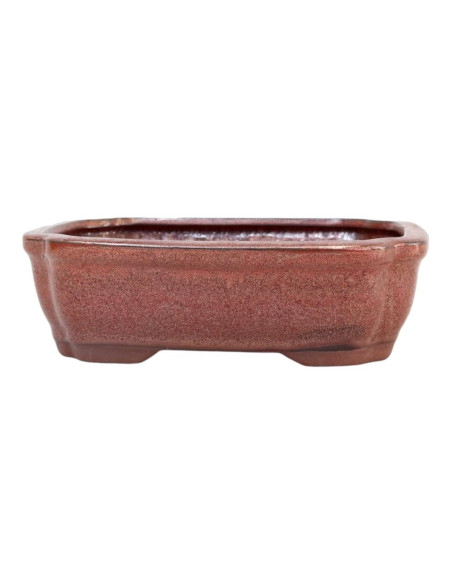 Vaso de Bonsai Rectangular 30,5*25*8 cm Castanho Oxido - Yixing