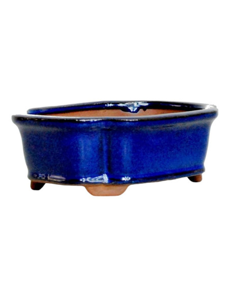Vaso de Bonsai Rectangular 15,5*12*5,5 cm Azul - Yixing