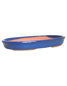 Oval Bonsai Pot 54*41*7.5 cm Blue - Yixing 2