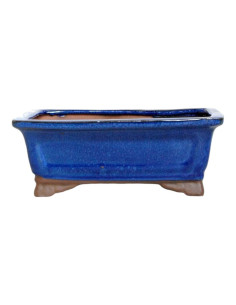 Vaso für Bonsai Rechteckig 16*12,5*5,5 cm Blau - Yixing