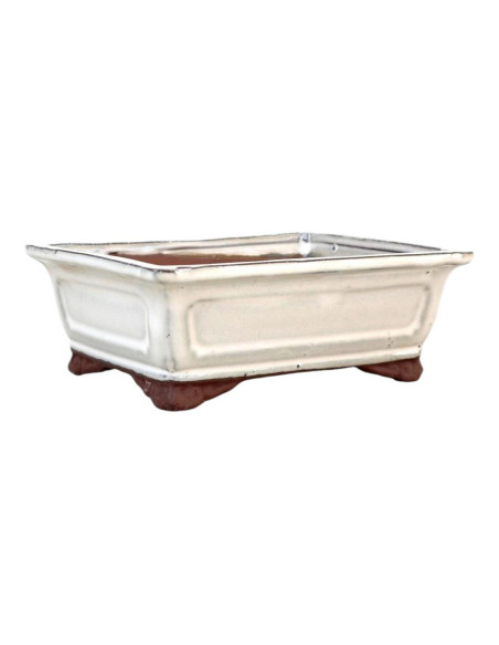 Vaso de Bonsai Rectangular 16*12,5*5,5 cm Creme - Yixing
