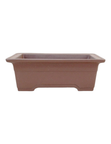 Rechteckiger Bonsai-Topf 19*13,5*7,5 cm ohne Glasur - Japan