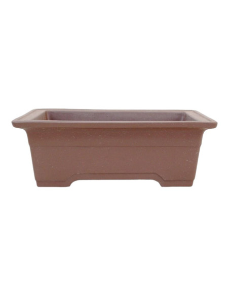 Maceta de Bonsái Rectangular 21,5*17,5*7,5 cm Sin Esmalte - Japón