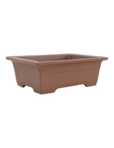 Rechteckiger Bonsai-Kasten 21,5*17,5*7,5 cm ohne Glasur - Japan 2