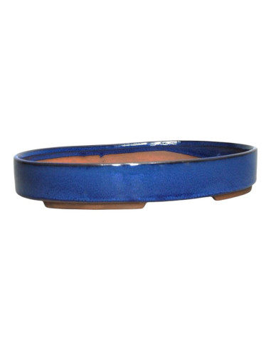 Vaso de Bonsai Oval 25*17,5*4 cm Azul - Yixing