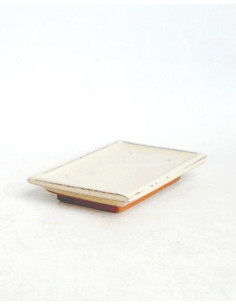 Plat Céramique Rectangulaire 18*11*2 cm Crème 2