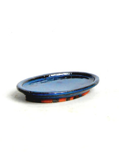 Prato Ceramico Ovale 18,5*13*2 cm Blu 2