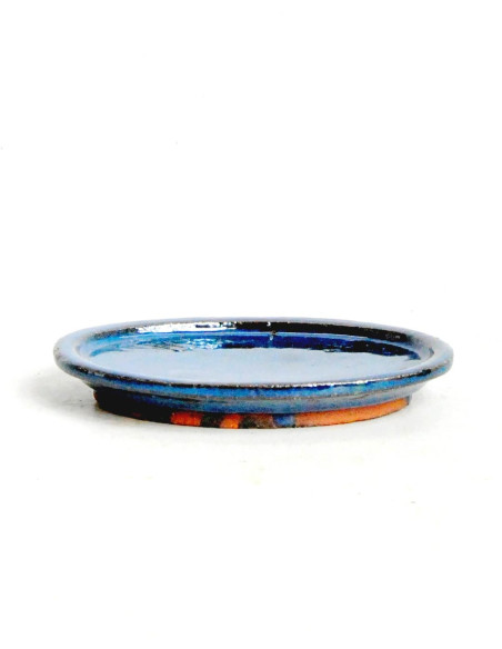 Plat Céramique Ovale 24,5*18*2 cm Bleu