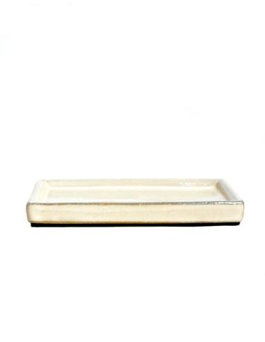 Plato Cerámico Rectangular 21*15,3*2 cm Crema
