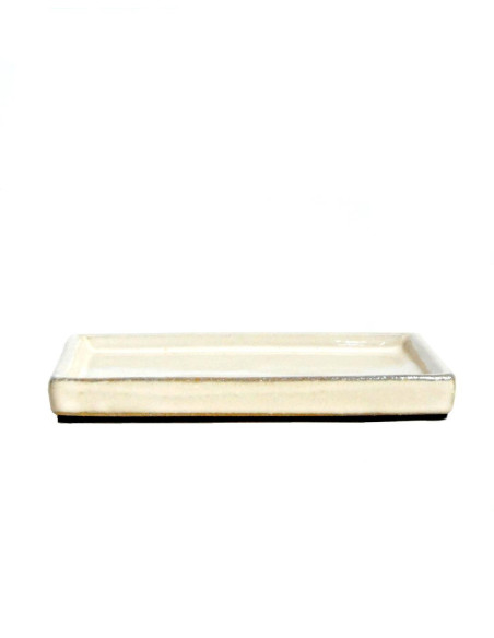 Plat Céramique Rectangulaire 34*27.5*3 cm Crème