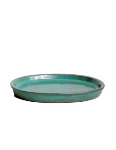 Plato Cerámico Ovalado 21*17*2 cm Verde