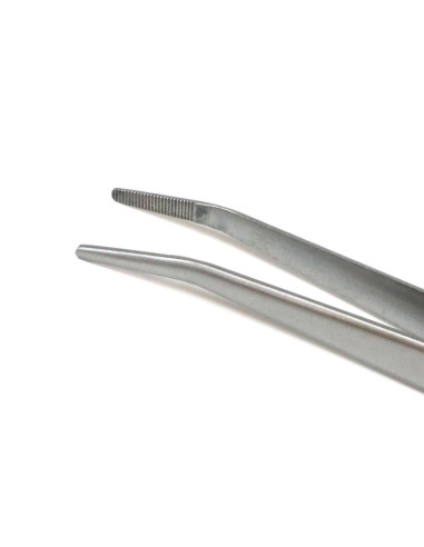 Pinza Curva y Espátula de Bonsai - 220 mm - Goshin