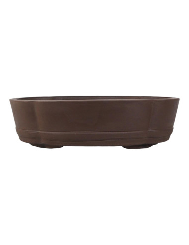 Ovaler Bonsai-Topf 40*31*10 cm ohne Glasur - Yixing