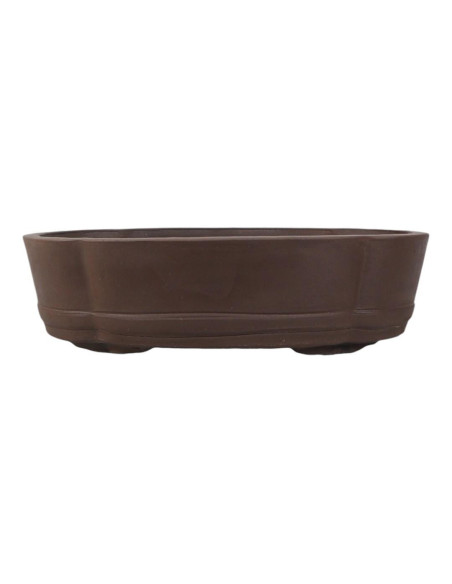 Ovaler Bonsai-Topf 40*31*10 cm ohne Glasur - Yixing