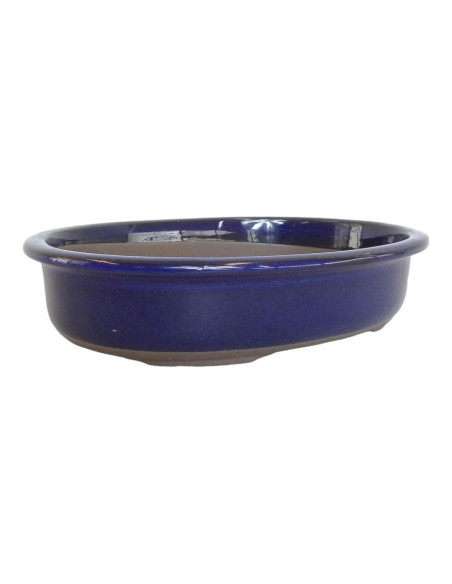 Ovaler Bonsai-Topf 45*34,5*6 cm Blau - Japan