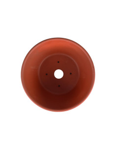 Vaso da Pre Bonsai Rotondo Terracotta 10,5*5,3 cm Senza Smalto - Giappone 2