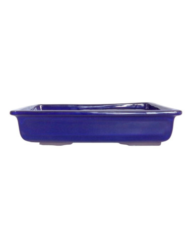 Rechteckiger Bonsai-Topf 39,5*27,5*7,5 cm Blau - Japan