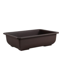 Vaso de Pré Bonsai Rectangular 15*10,5*6 cm Castanho - Taiwan 2