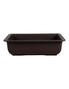 Vaso de Pré Bonsai Retangular 35*25,5*9,3 cm Castanho - Taiwan