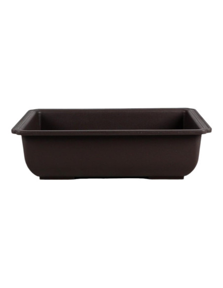 Rechteckiger Pflanzgefäß für Bonsai 42*33,5*10,3 cm Braun - Taiwan