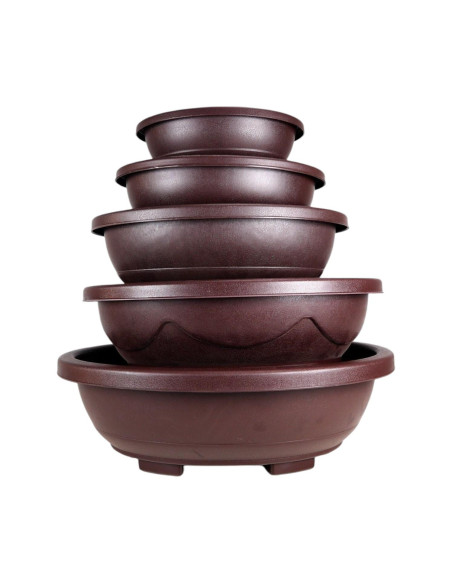 Pot of Oval Pre Bonsai 53*41*18 cm Brown - Taiwan