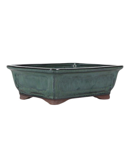 Vaso de Bonsai Rectangular 16*12,5*5,5 cm Verde - Yixing