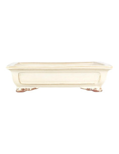 Rectangular Bonsai Pot 41.5*31*11 cm Cream - Yixing