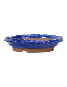 Runder Bonsai-Topf 19*4 cm Blau - Japan