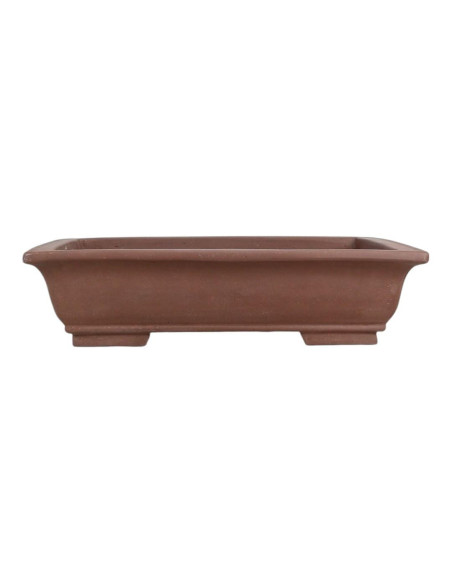 Vaso per Bonsai Rettangolare Iriya 45*32*12 cm Senza Smalto Scuro