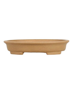 Maceta de Bonsái Ovalada 15,5*13,5*3 cm Sin Esmalte - Yixing