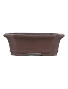 Rechteckiger Bonsai-Topf 17,5*13*6 cm ohne Glasur - Yixing