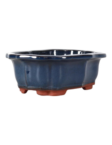 Vaso de Bonsai Oval 22*16*7,5 cm Azul - Yixing