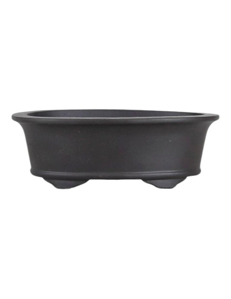 Vaso de Bonsai Oval 22*15*7,5 cm c/ Desenhos Sem Esmalte - Yixing