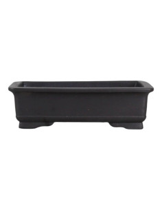 Vaso de Bonsai Retangular 21,5*14*6,5 c/Desenhos Sem Esmalte - Yixing 2
