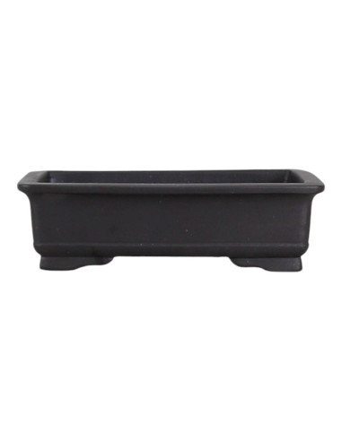 Vaso de Bonsai Retangular 21,5*14*6,5 c/Desenhos Sem Esmalte - Yixing