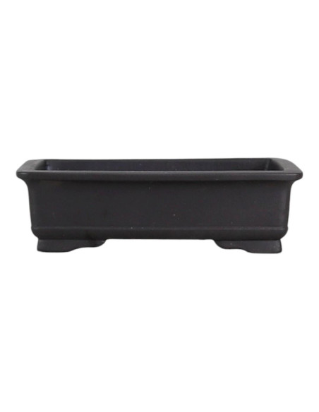 Vaso de Bonsai Retangular 21,5*14*6,5 c/Desenhos Sem Esmalte - Yixing