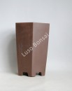 Vaso hex/cascata 19.5x19.5x28.5 cm SE Escuro