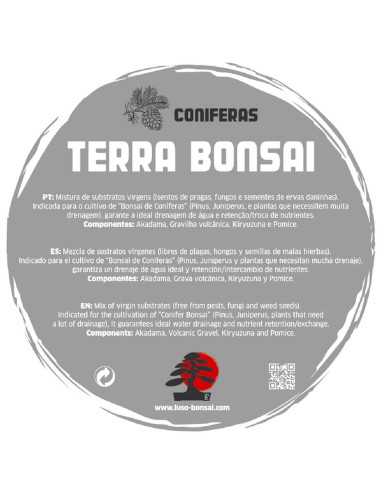 Terra Bonsai Coníferas XL - Substrate - 7.5 Lt - Pack of 6 Units